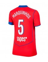 Paris Saint-Germain Marquinhos #5 Tredjedrakt Dame 2025-26 Korte ermer